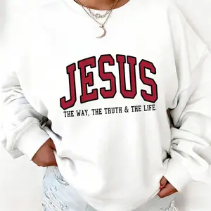 Christian Sweatshirt Jesus Sweatshirt Faith Sweatshirt - Trendy Crewneck Love Like Jesus Pray Sweatshirt