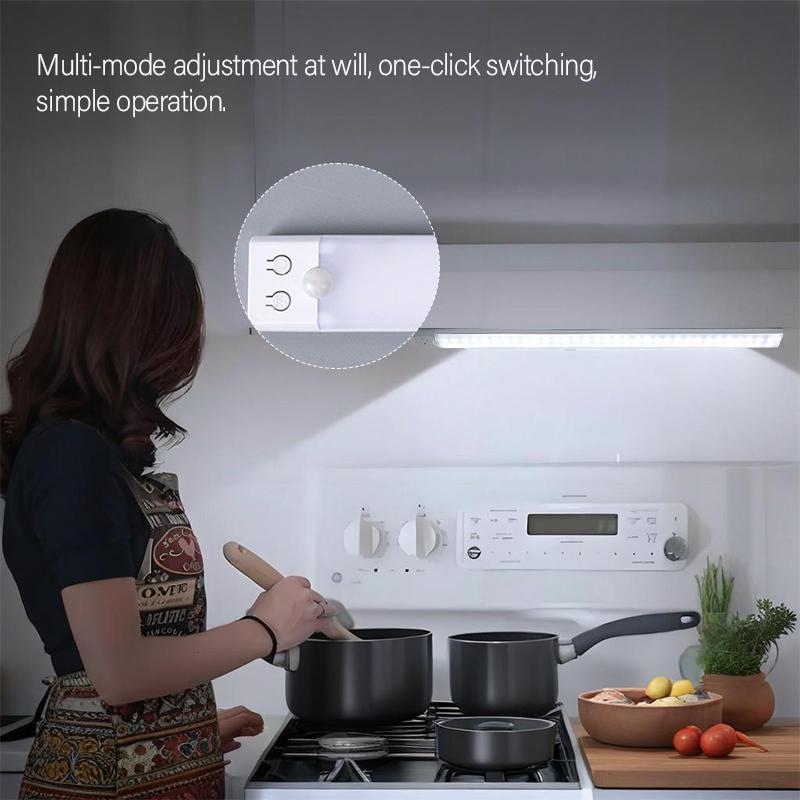 Closet Lights,4 Pack Under CabinetLights with Motion Sensor, USB Rechargeable NightLights with 3 Color Temps, Portable LED Wall SconceDimmable Closet Lights with Warm & Cold Lighting,Christmas Lights, Christmas DecorationsThanksgiving Hostess Gifts