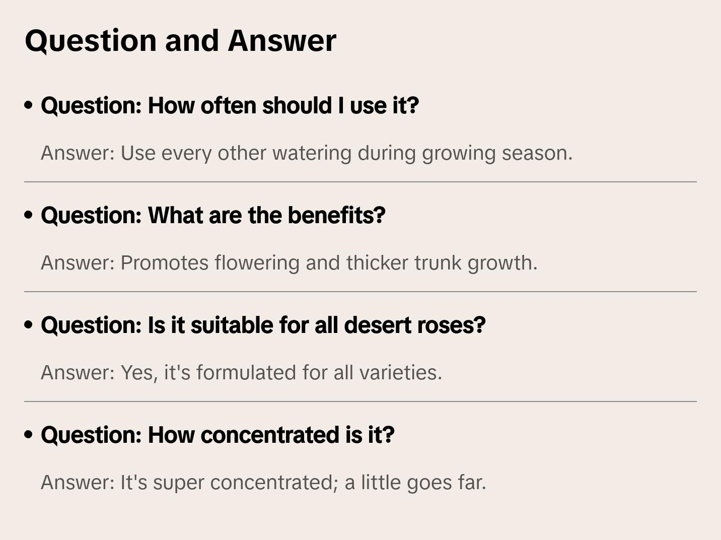 Farmer's Secret Desert Rose Liquid Plant Food Fertilizer (8oz) - Super Concentrated - Promote Flowering and Trunk Growth - 3:11:8 Ratio