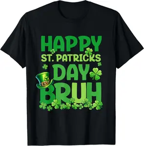 Cotton Bruh St Patricks Day Women Men Saint Patricks Day TShirt