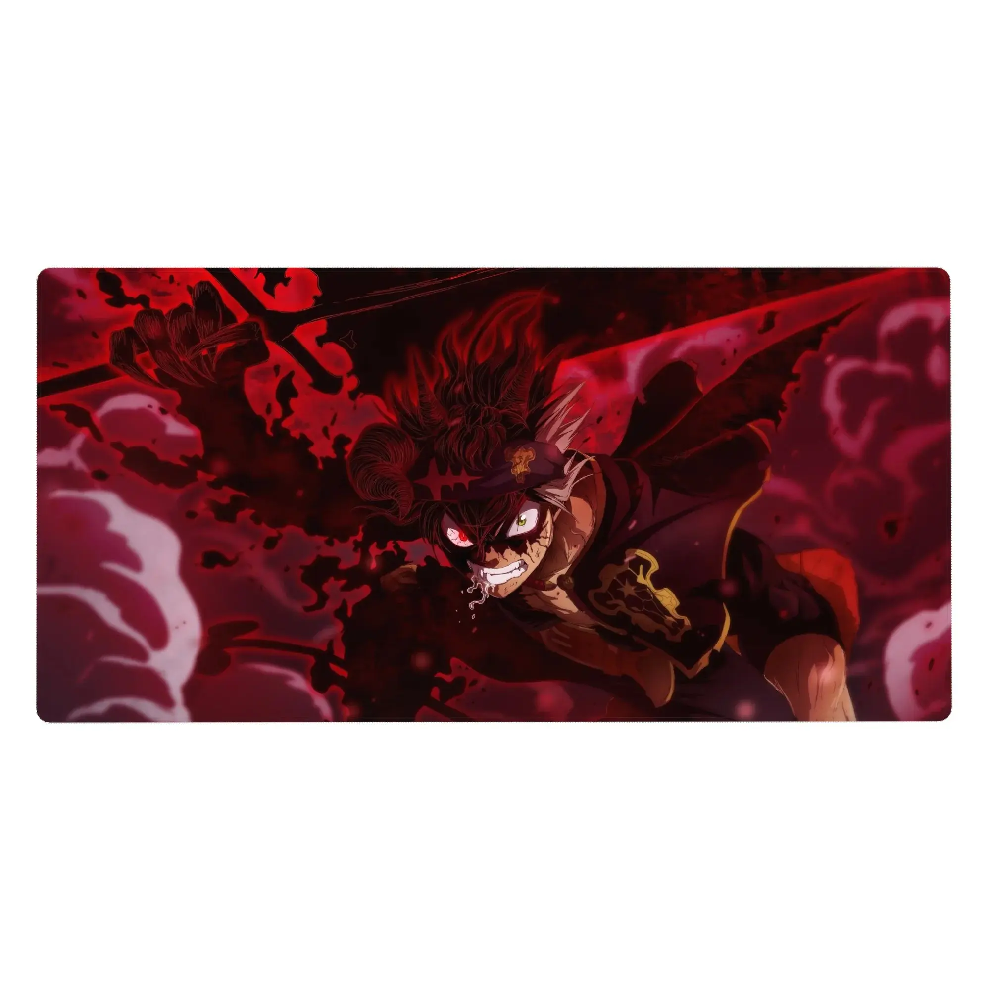 Black Clover Asta Half Demon Mouse Pad Anime Desk Mat Mousepad Trading Card Game Mat