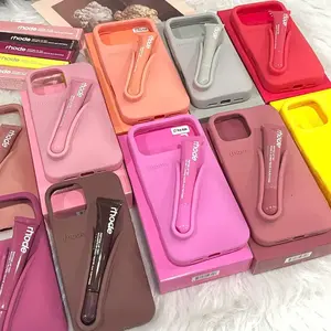 (Free lipgl0ss+Sale 65%)Rhode Case With Box and Lip Gloss Set Silicone Case for iPhone 17 16 15 14 13 12 11 Pro Max Plus Lipstick Toast Espresso Ribbon Cover