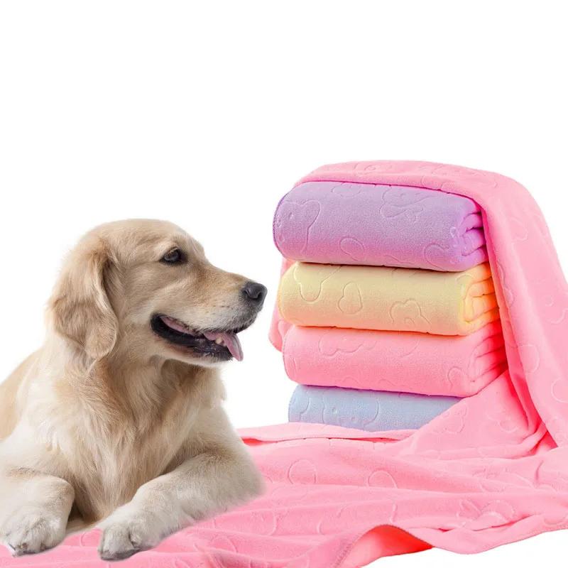 Pet Bath Towel Bathroom Towels Super Absorb Soft Comfort Drying Dogs and Cats Towels Soft Fiberdog Bath Towel Pets Bath Supplies