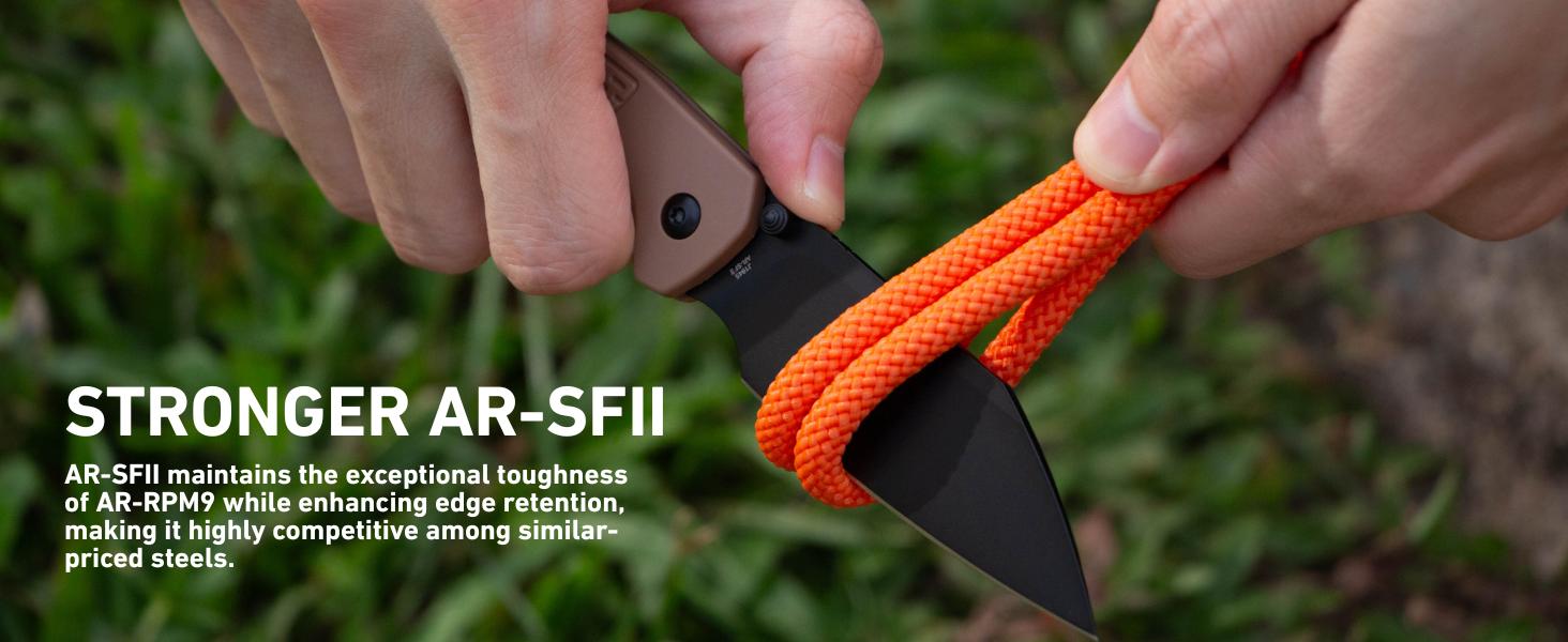 CJRB Pyrite-Light J1945 AR-SFII Steel FRN Handle Pocket Folding Knives for Outdoor, Camping and Daily Tasks CJRB Pyrite-Light J1945 AR-SFII Steel FRN Handle Pocket Folding Knives for Outdoor, Camping and Daily Tasks