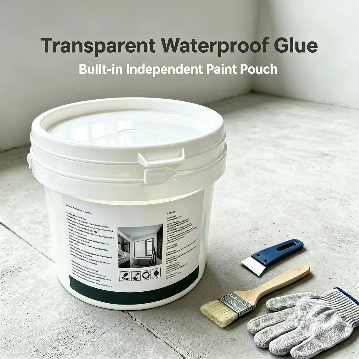 Clear Adhesive Transparent Waterproof Coating Durable Coating Strong Adhesive Waterproof Super Strong Adhesive High Strength Glue Waterproof Bond Seal Versatile Repair Tool Wear Resistant Anti-Crack Anti-Mold Anti-Rust Sealant for Bathroom Roof Wall