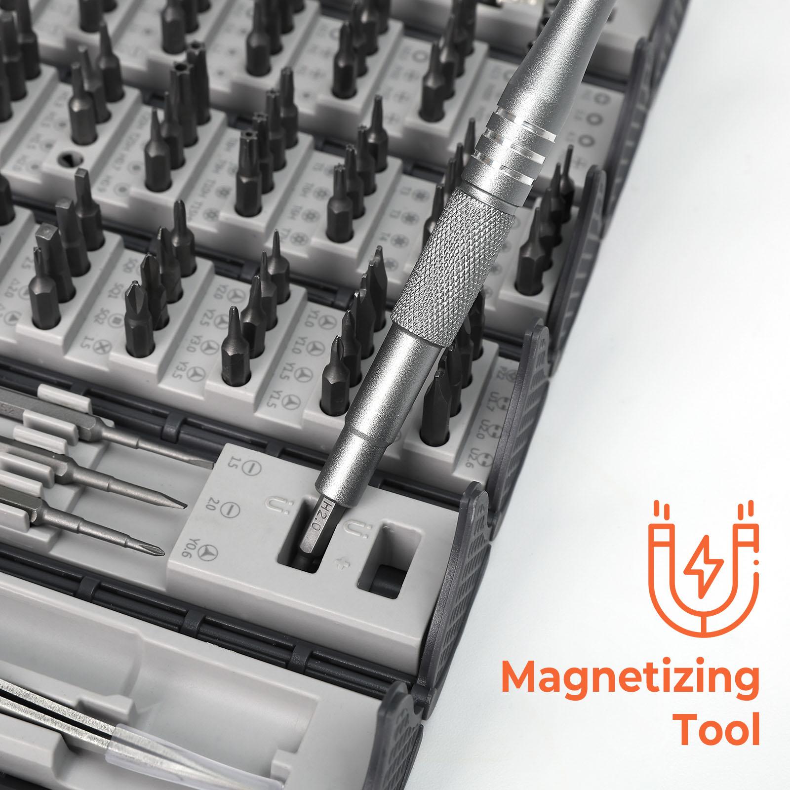 Precision Screwdriver Tool Set,1Set 128 In 1 Magnetic Screwdriver Bits Set,Multipurpose Switchable Screwdriver Tool Kit,Multifunctional Screwdriver,Ergonomic Design Screwdriver Hardware Kit for Repair,Christmas Gift,Electronic Devices Repair&Assembly Tool