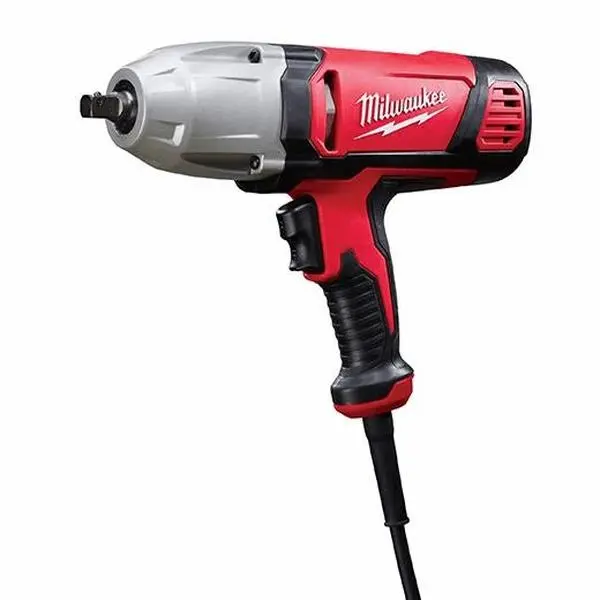 Milwaukee 9070-20 1/2 in. Electric Impact Wrench with Rocker Switch, 300 Ft-Lbs Torque, 7.0-Amp Motor, 1800 RPM, Detent Pin Socket Retention, Ergonomically Shaped Handle, Factory-New for Bolts, Factory-New Condition, Faster Installations, Maximize Product