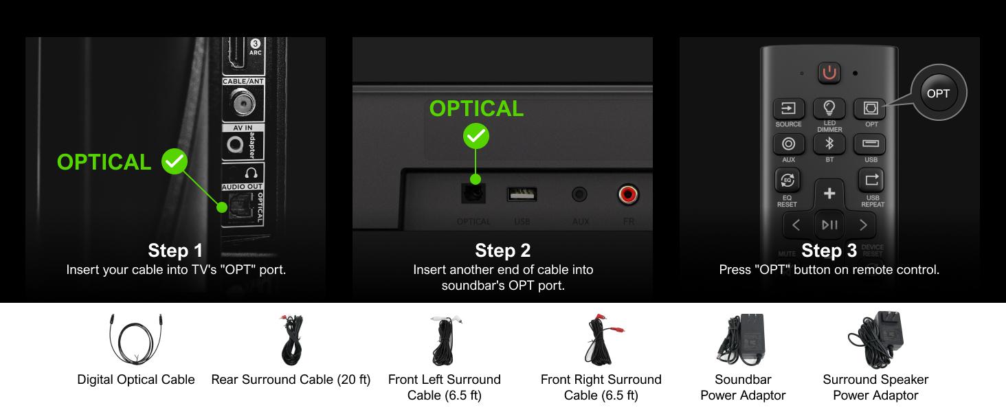 ULTIMEA Aura A40 7.1ch Virtual Surround Soundbar with Subwoofer– 4 Rear Speakers for Entry-Level, Home Theater System, 121 EQ Presets, Smart App Control, Bluetooth, Audio