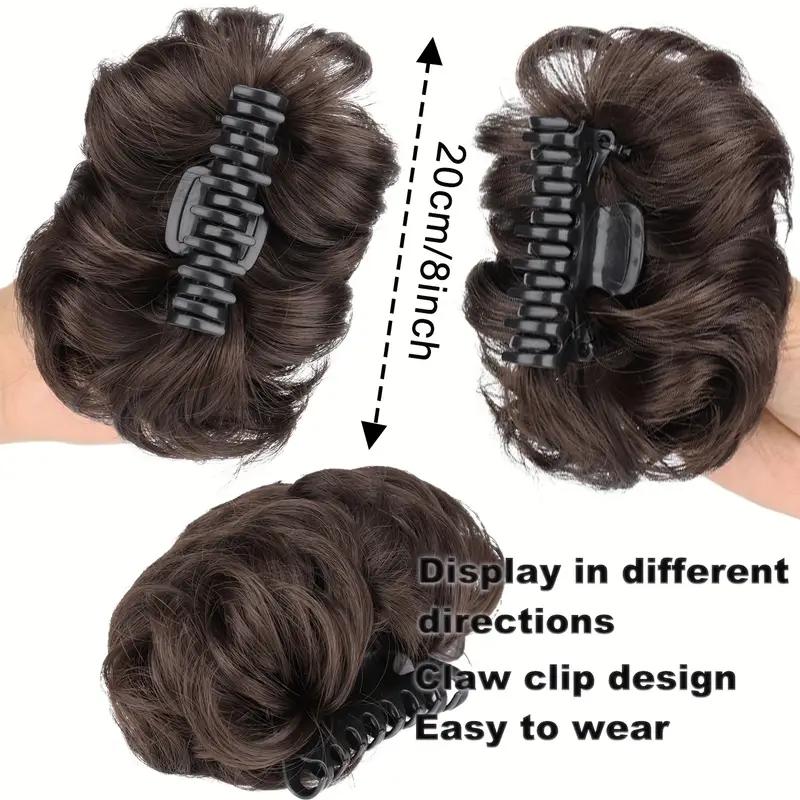 Missqueen Large Messy Bun Hair Piece Wavy Curly Scrunchies Human Hair Chignon Ponytail Hair Extensions Thick Updo Hairpieces for Women Claw Clip Ponytail Extension Natural Black Hair Clips for Women Missqueen Large Messy Bun Hair Piece Wavy Curly Scrunchies Human Hair Chignon Ponytail Hair Extensions Thick Updo Hairpieces for Women Claw Clip Ponytail Extension Natural Black Hair Clips for Women