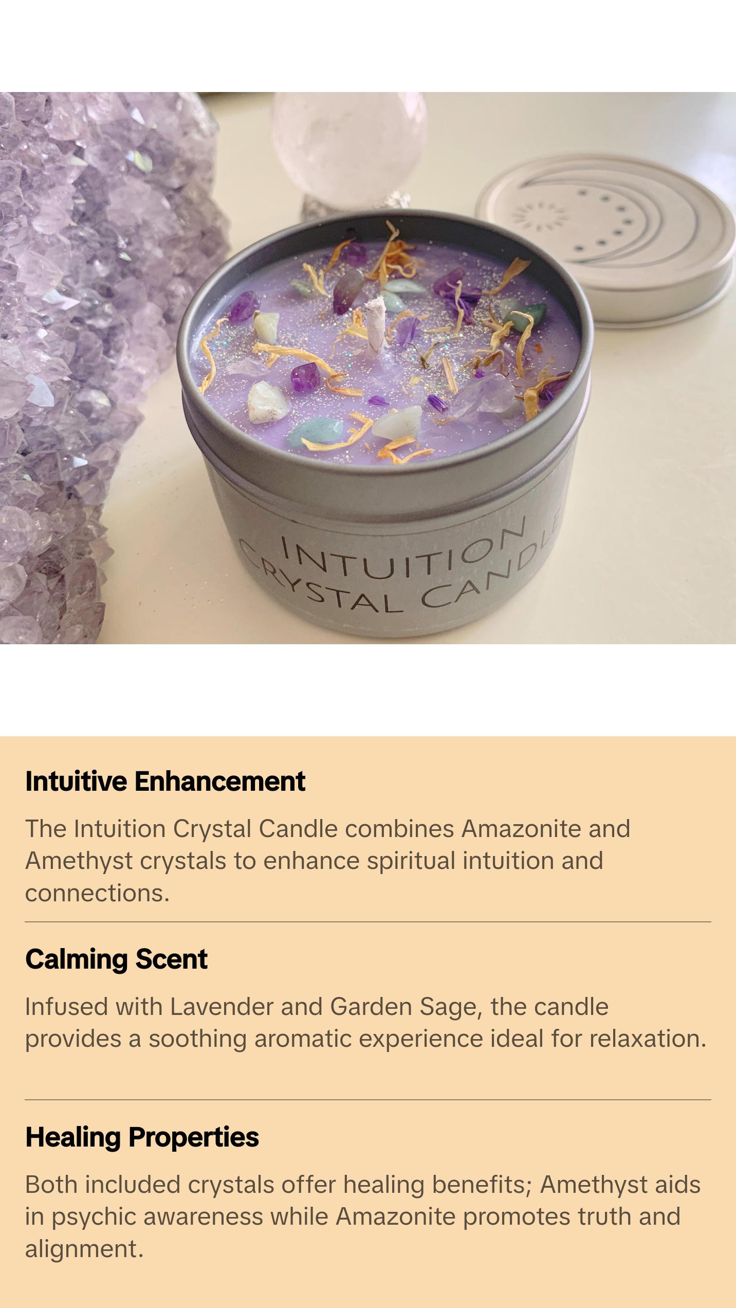 Intuition Crystal Candle