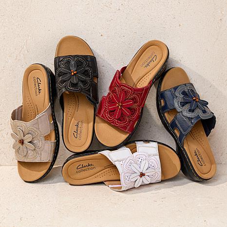 Clarks Collection Merliah Belle Heritage Casual Leather Wedge Sandal