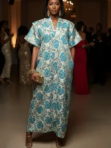 Belle Luxe Brocade Boubou Dress