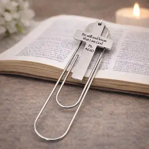 Be Still And Know Cross Paperclip Bookmark