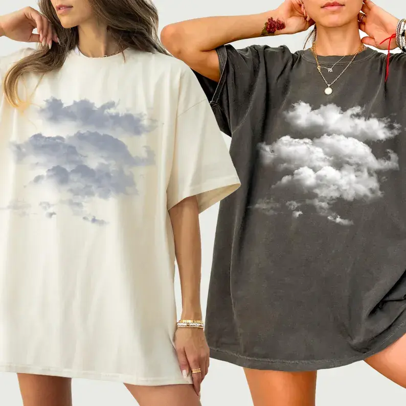 Comfort Colors Shirt Cloud, 1717, Aesthetic Cloud T, Soft Girl, Angel Energy, Dreamy Sky