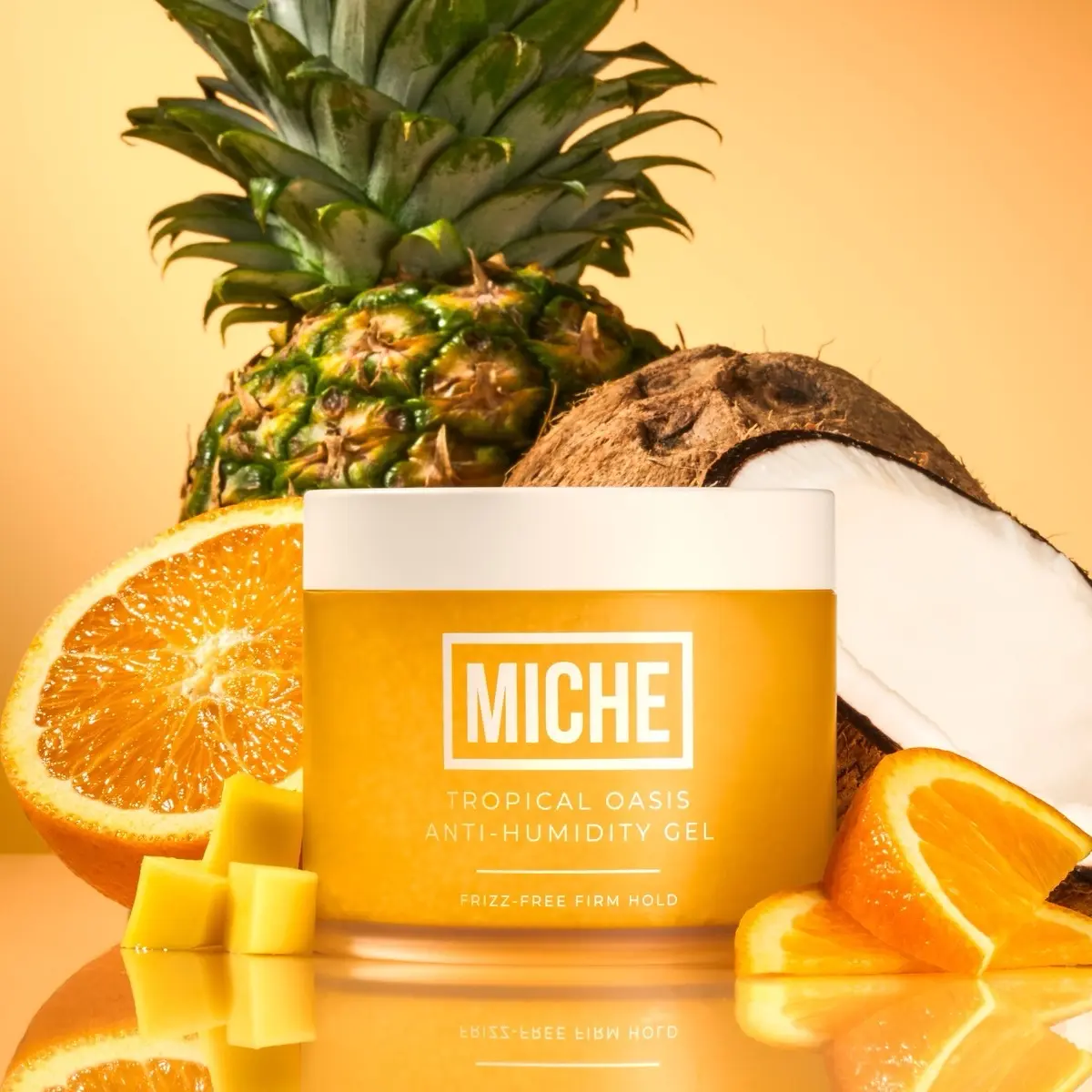 [MICHE] Anti-Humidity Frizz Fighting Strong Hold Hair Gel | For All Hair Types Curly, Coils and Wavy Hair - Alcohol Free - MICHE Beauty