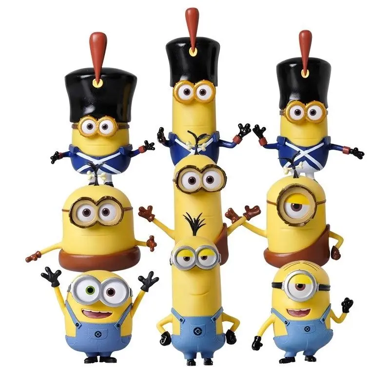 Minions Series Static Figures Collectible Model Figurine Set (Kevin, Bob) - Safe Material Toy, Office Desktop Decor, Holiday Gift for Movie Fans Collectible for Fans