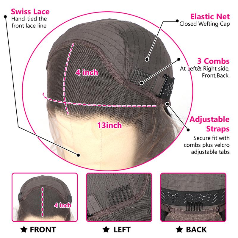 Bling Hair Chocolate Brown Lace Front Wig Human Hair 180 Density 13x6 13x4 Hd Body Wave Lace Front Wigs Human Hair Pre Plucked Colored Frontal Wigs Human Hair Brown Wig Human Hair Wigs for Women