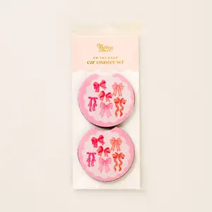 car coaster set-bows