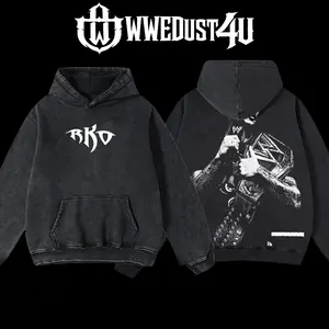 WWEDust4U Retro Vintage Limited Edition Randy Orton RKO Hoodie 100% Cotton Blend Pre-washed for Softness Classic Menswear - Fabric - Apparel, Love