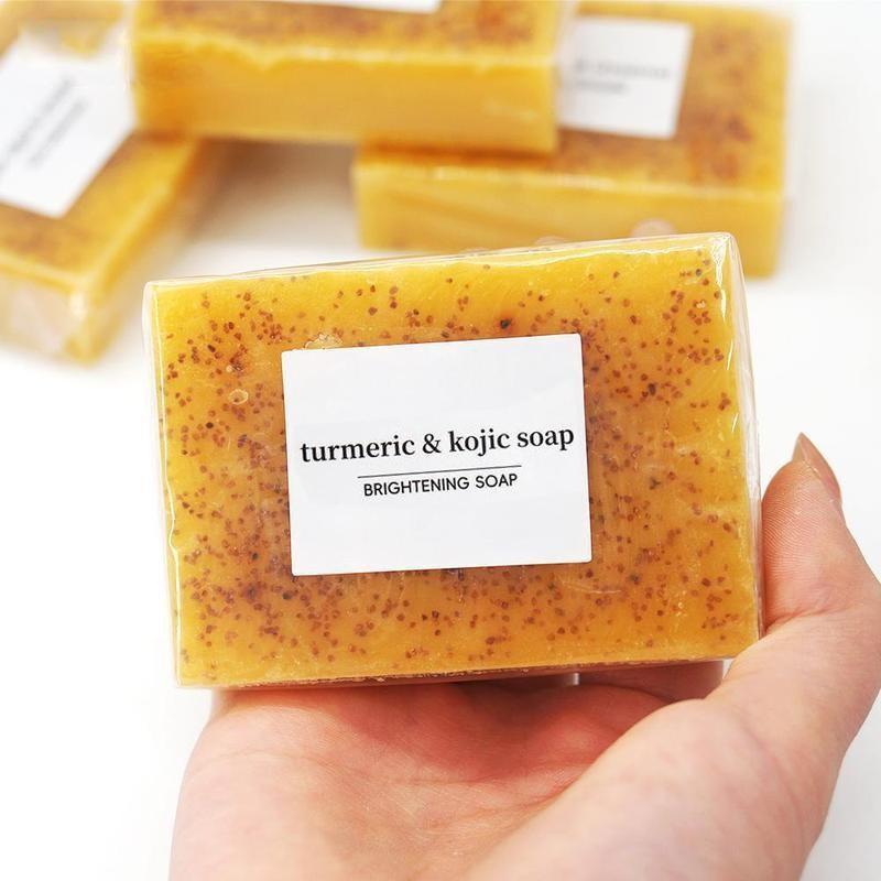 Natural Turmeric Kojic Acid Soap —  — Turmeric Soap, Body Cleanser & Skincare Essential-Turmeric Soap,Body Wash,Turmeric Body Care Producg Body W Cleansing
