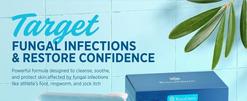 Roycederm Antifungal Tea Tree Oil Soap: Extra Strength Medicated Bar Soap Skin Fungus Treatment for Athletes Foot, Jock Itch & Ringworm - Deep Cleansing