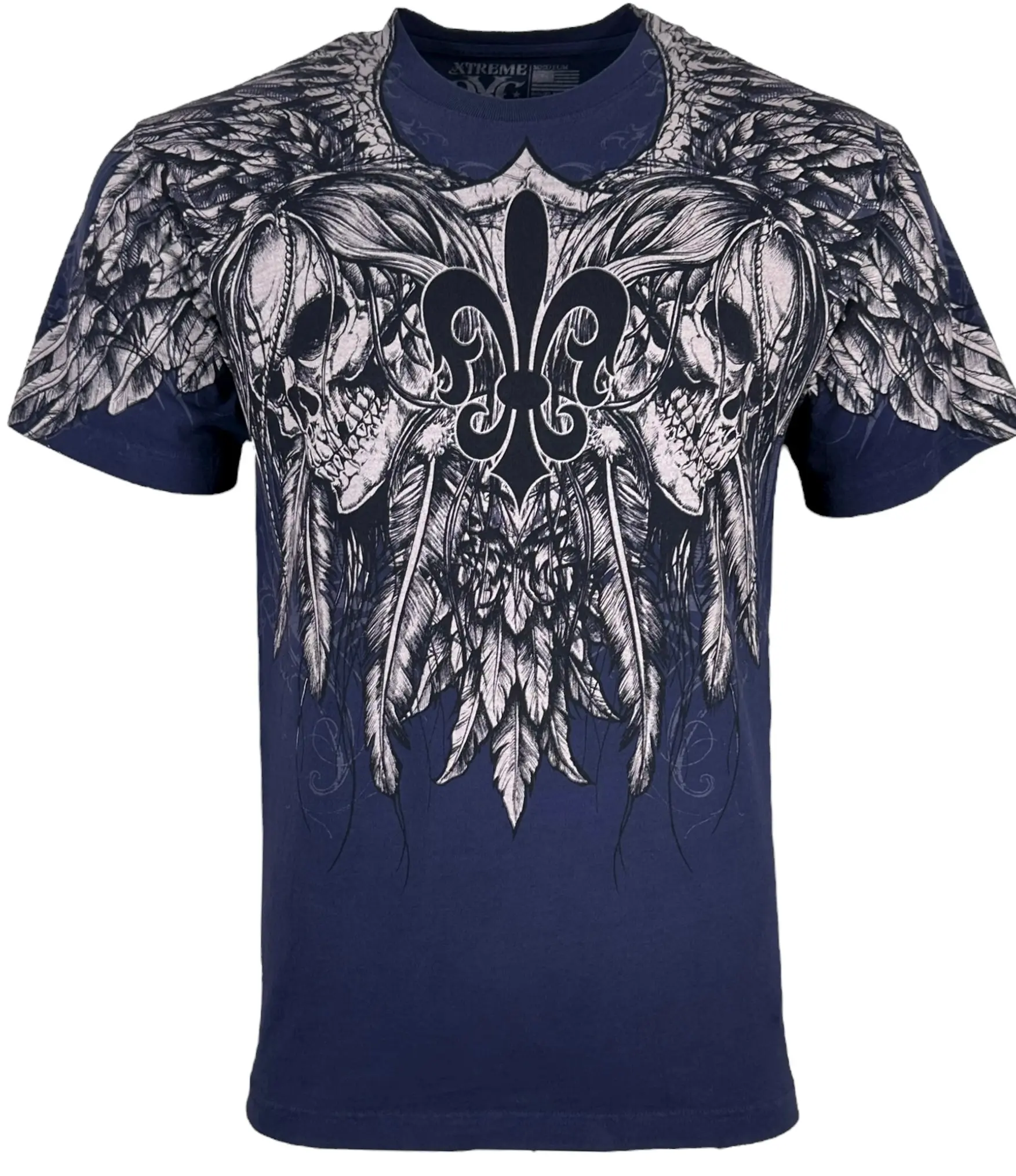 Xtreme Couture By Affliction Men's Cotton Round Neck Short-Sleeve Printed Streetwear T-Shirt, Casual Top