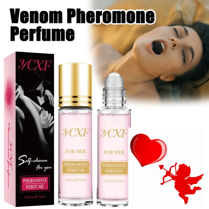 Venom Inspired Pheromone Perfume 15ml Roll On for Women Long Lasting, Fresh & Elegant. Ideal for 2026 Dating, Travel & Party ,Valentine‘s Day Fragrance Cosmetics Rose Pink Outdoorfun