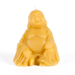 Pure Beeswax Buddha Candle