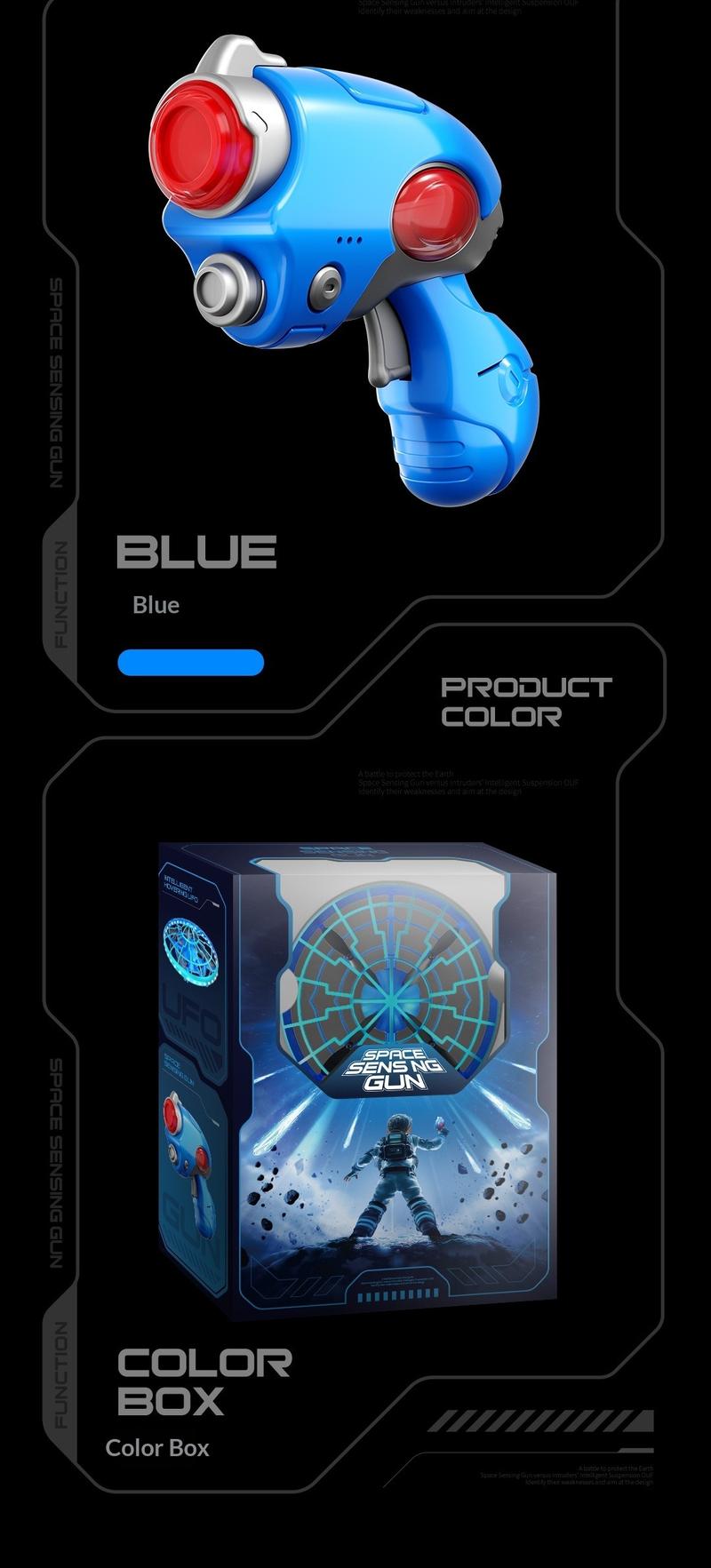 RC Shooting Sensor Flying Disc Drone Toy – Smart Hover Quad-Copter with Obstacle Avoidance, LED Light-Up Stunt Drone, Interactive Electronic Shooting Game Flying Toy for Kids & Adults, Indoor Mini Drone Gift