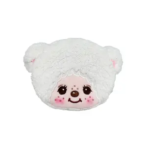 Monchhichi Cham Cham Bear Face Plush Coin Bag