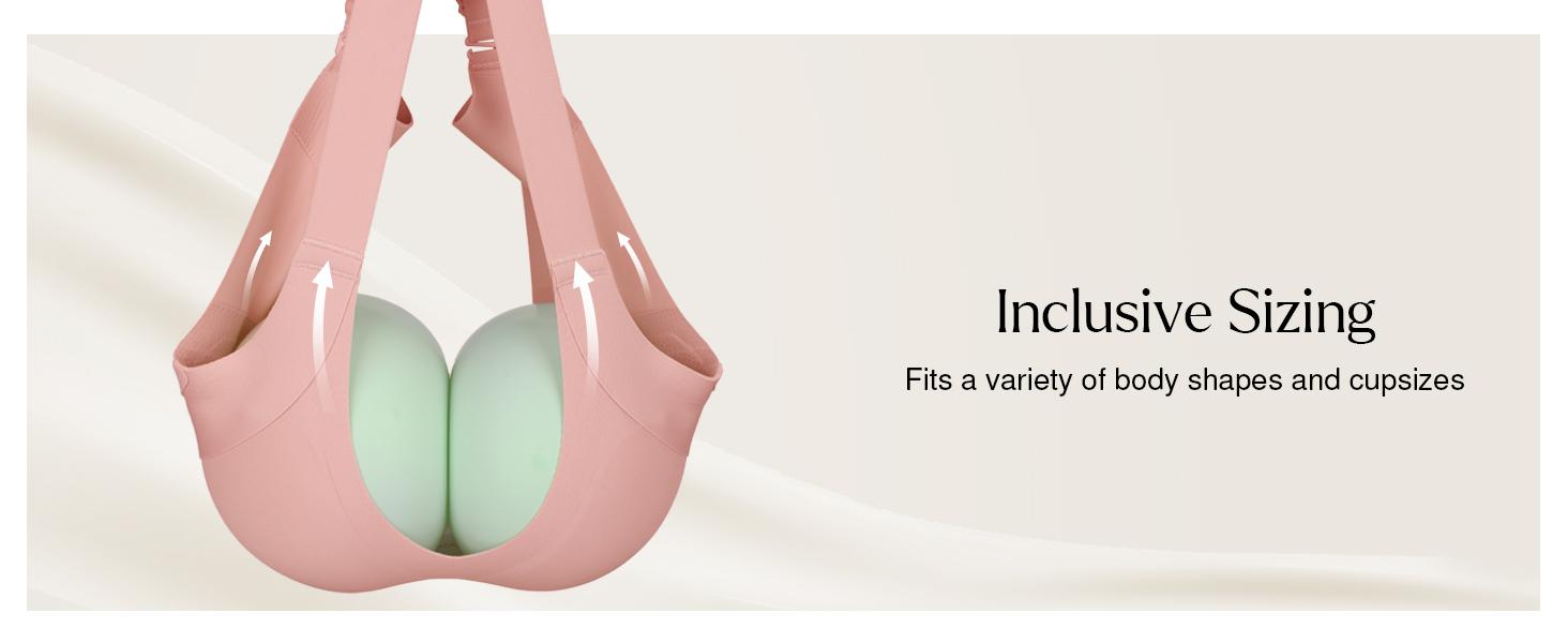 Popilush 2/3-Piece Set Wireless No Underwire Jelly Bra - Everyday Comfort Push Up Seamless  Fit Smooth T-Shirt Bra with Minimalist & Adjustable Straps Basic Womenswear