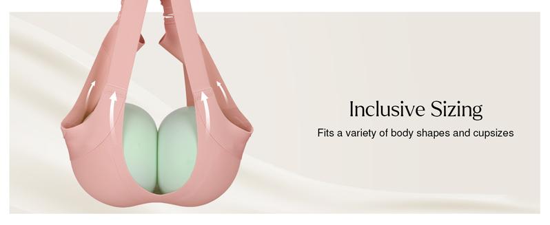 ​​Popilush Seamless Wireless Jelly Bra - Adjustable Strapless Deep V-Neck with Side Support & Molded Comfort