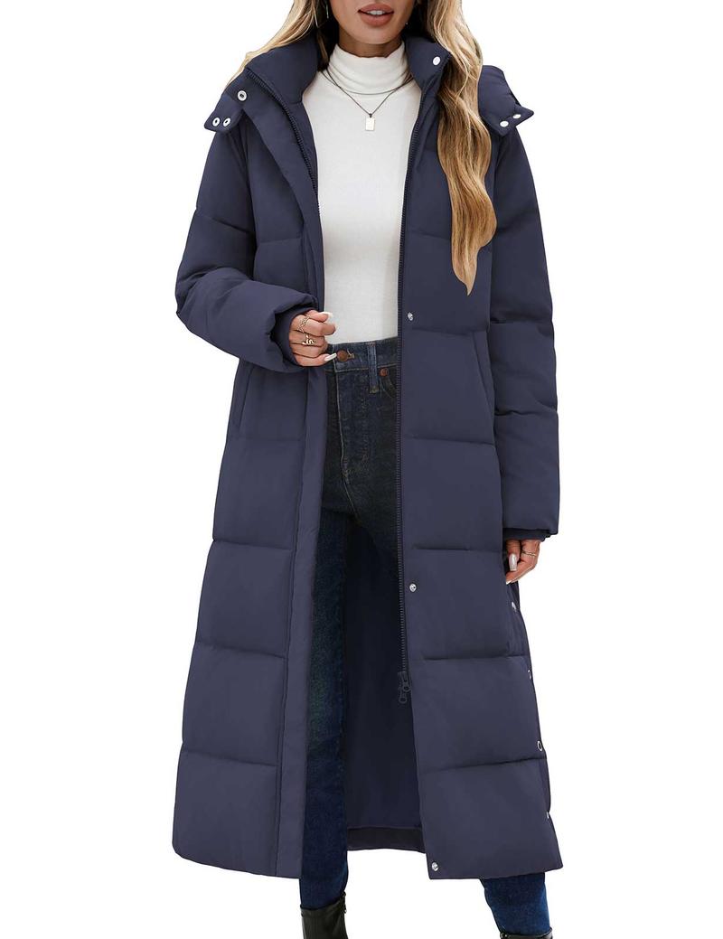 UMIPUBO Women's Long Maxi Down Coat Winter Puffer Jacket Warm Padded Outerwear Faux Fur Removable Hood Parka Full-Zip UMIPUBO Women's Long Maxi Down Coat Winter Puffer Jacket Warm Padded Outerwear Faux Fur Removable Hood Parka Full-Zip