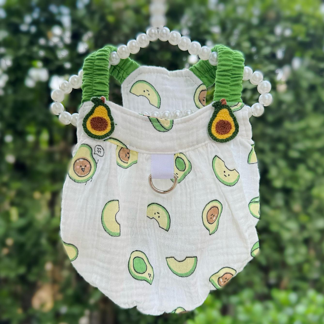 Pet Clothes Dog Cat Backless Bubble Tiered dress Cartoon Cute Summer Short Sleeve Cartoon Summer Breathable With Leash Ring D00056/D00057