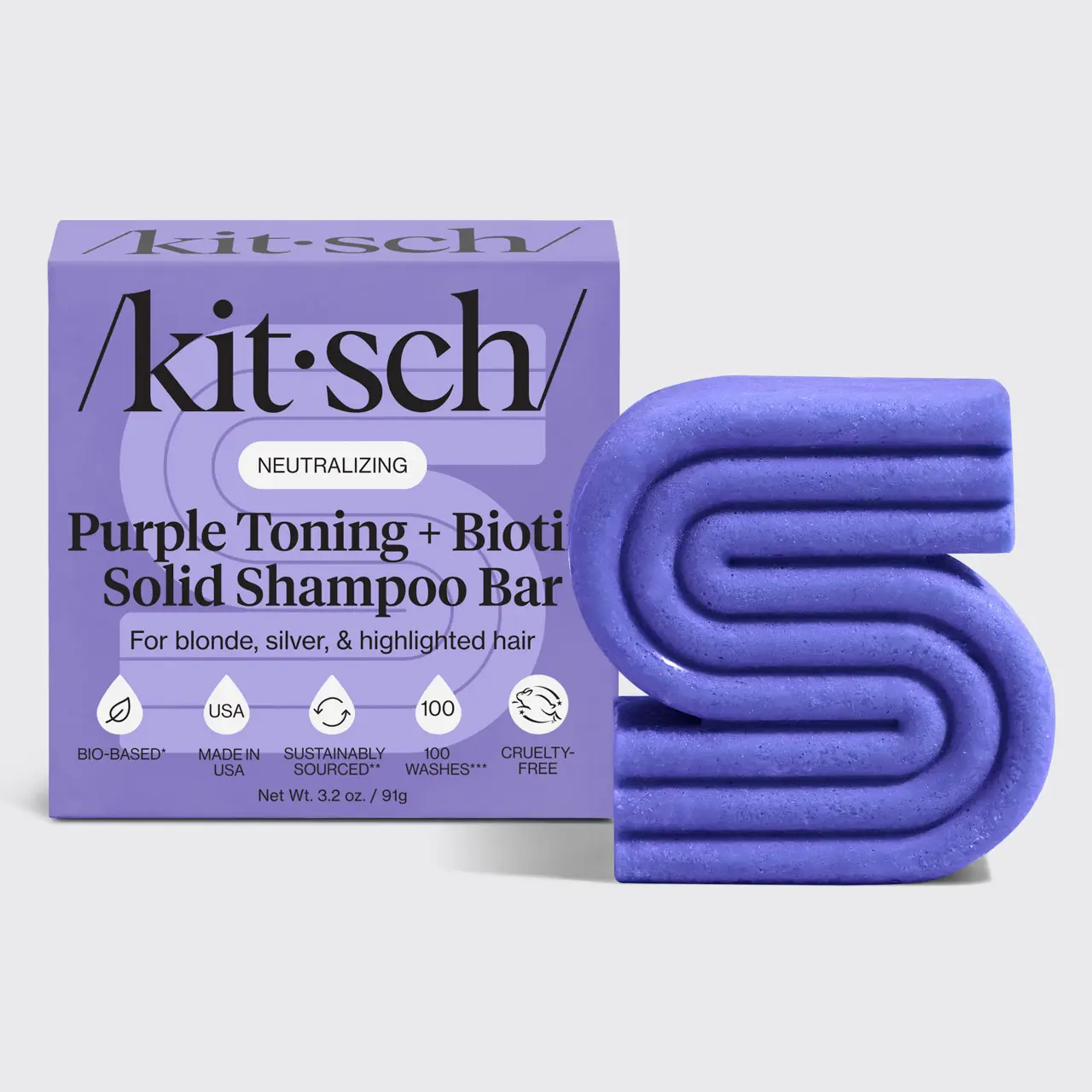 Purple Toning Solid Shampoo