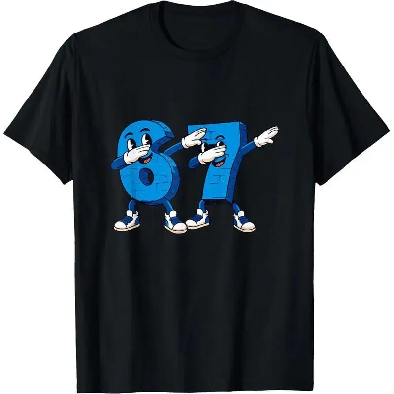 Six Seven Dabbing Cool Meme 67 Funny Dab Number T-Shirt