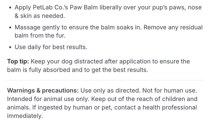 Dog Paw Balm – Moisturizing Wax Stick for Dry, Cracked Paws