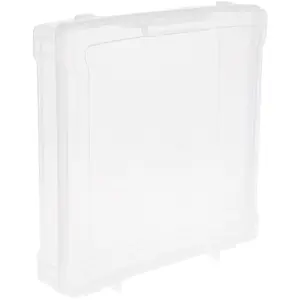 Pioneer Plastics MSB01C Clear Scrapbook Storage Supplies Container, 13.25" W x 12.25" D x 2.5" H