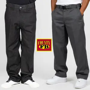 FB COUNTY Hard Denim Pants FBCOUNTY Oversized Fit Jean Work Wear Casual Hip Hop Jeans