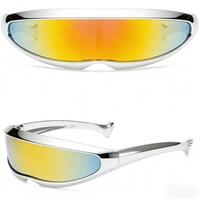 Silver frame with red mercury