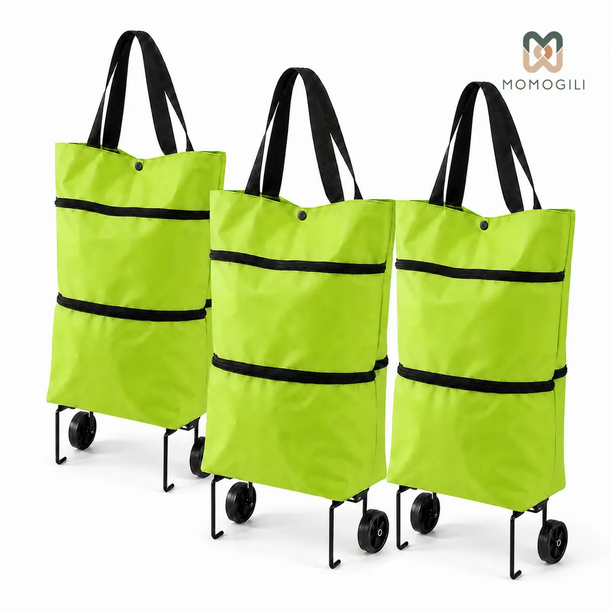 1/2/3PCS 2 in 1 Foldable Shopping Trolley Bag with Wheels, Lightweight Grocery Bags Shopping Travel Bag on Wheels for Women or Men Travel Home Kitchen Supermarket,dorm room inspo,college dorm essentials,dorm haul