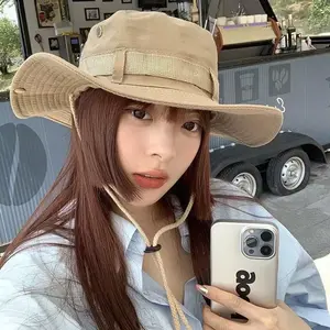 Fisherman Hat Double-Sided Fabric Portable Storage Benny Hat Summer Outdoor Travel Fishing Wide Brim Sun Hat