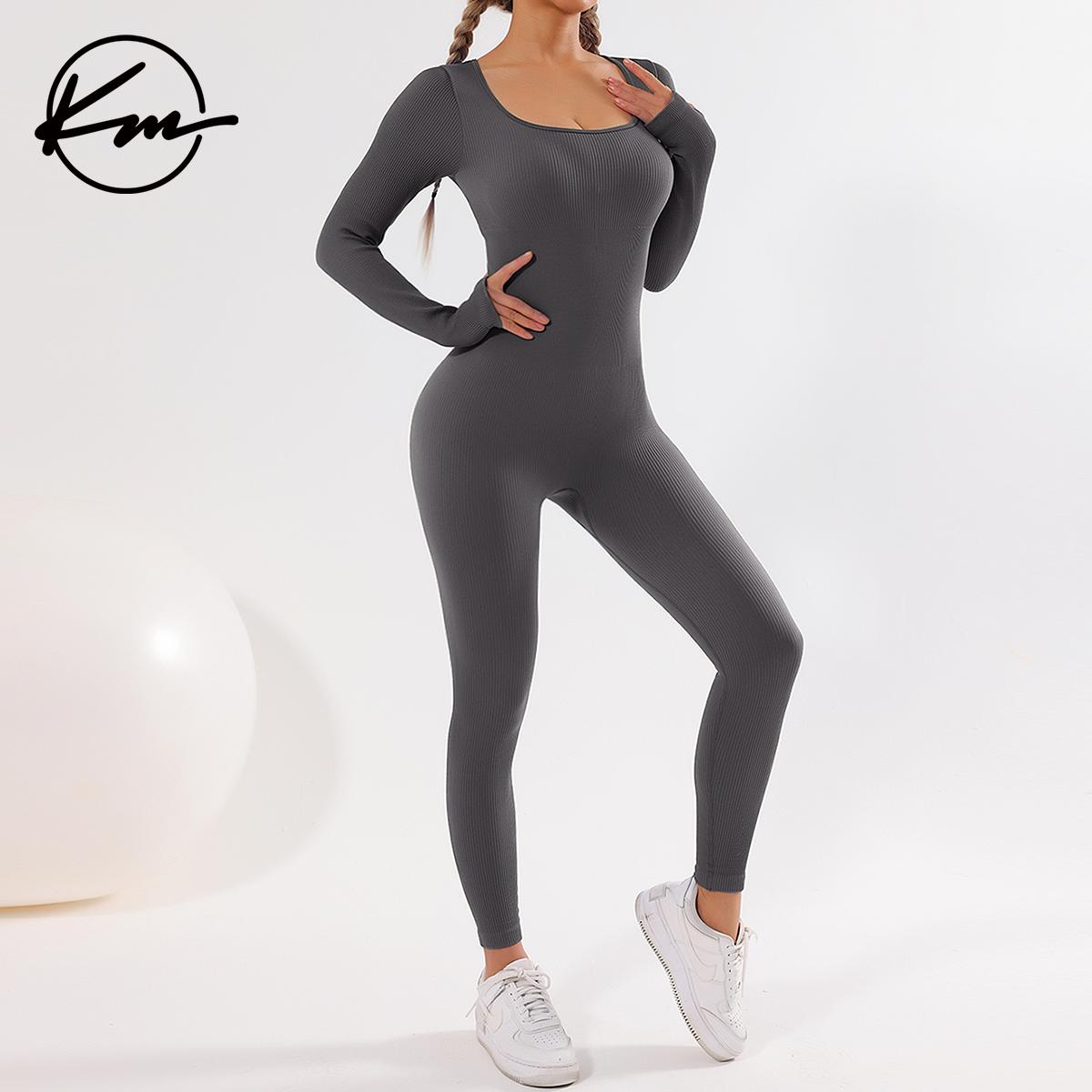 KatchMe Womenswear Solid Color U Neck Seamless Shaping Jumpsuit-CC,Thumb Holes Design Jumpsuit,Slim-Fitting Stretchy Tummy Control Shapewear KatchMe Womenswear Solid Color U Neck Seamless Shaping Jumpsuit-CC,Thumb Holes Design Jumpsuit,Slim-Fitting Stretchy Tummy Control Shapewear
