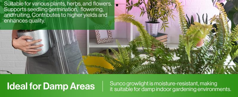 SuncoGrow LED Grow Light, 4ft, 40W Full Spectrum, Linkable