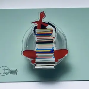 Melanin Girl With Book Phone Grip, Magnetic Phone Grip for Kindle & Books, Trendy Functional Unique Design Black Beauty Girl Read Books Accessory