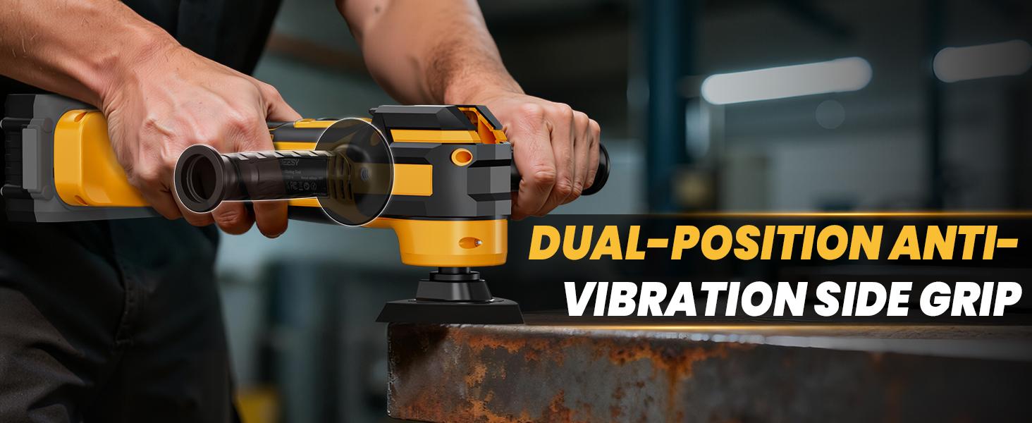 Upgrade Cordless Oscillating Tool Compatible with Dewalt 20V Battery(NO BATTERY!!), Brushless Multi Tool Kit with 6 Speed for Cutting Wood Remove Grout & Sanding,LED Light