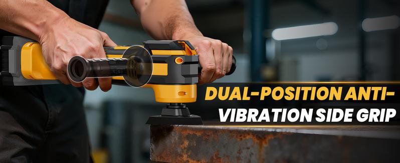 Upgrade Cordless Oscillating Tool Compatible with Dewalt 20V Battery(NO BATTERY!!), Brushless Multi Tool Kit with 6 Speed for Cutting Wood Remove Grout & Sanding,LED Light