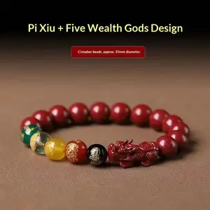 WHO WEARS IT GETS RICH! Cinnabar Pixiu Bracelet x 5 Wealth Gods   STOP SCROLLING! This Pixiu Bracelet Will Change Your Luck mystery jewelry prosperity girls Protection friendship special version energy money gift regalo halloween holiday first 70 off sale