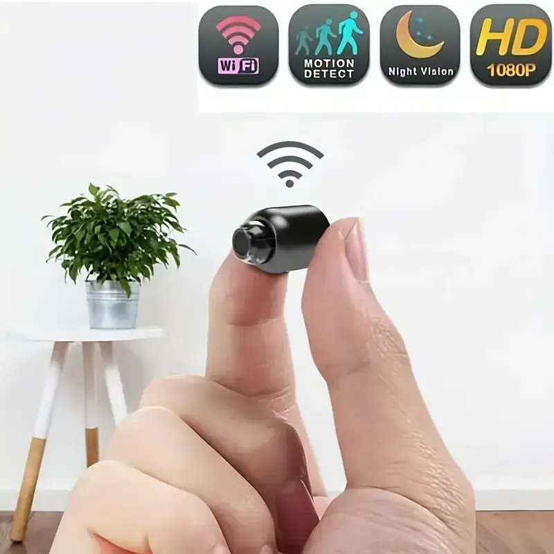[Upgraded] 1080P HD Mini WiFi Camera with Infrared Night Vision, Motion Detection Indoor Wireless Security Camera, Baby Pet Nanny Cam Monitor