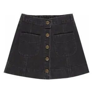 Rylee + Cru Denver Mini Skirt, Washed Black